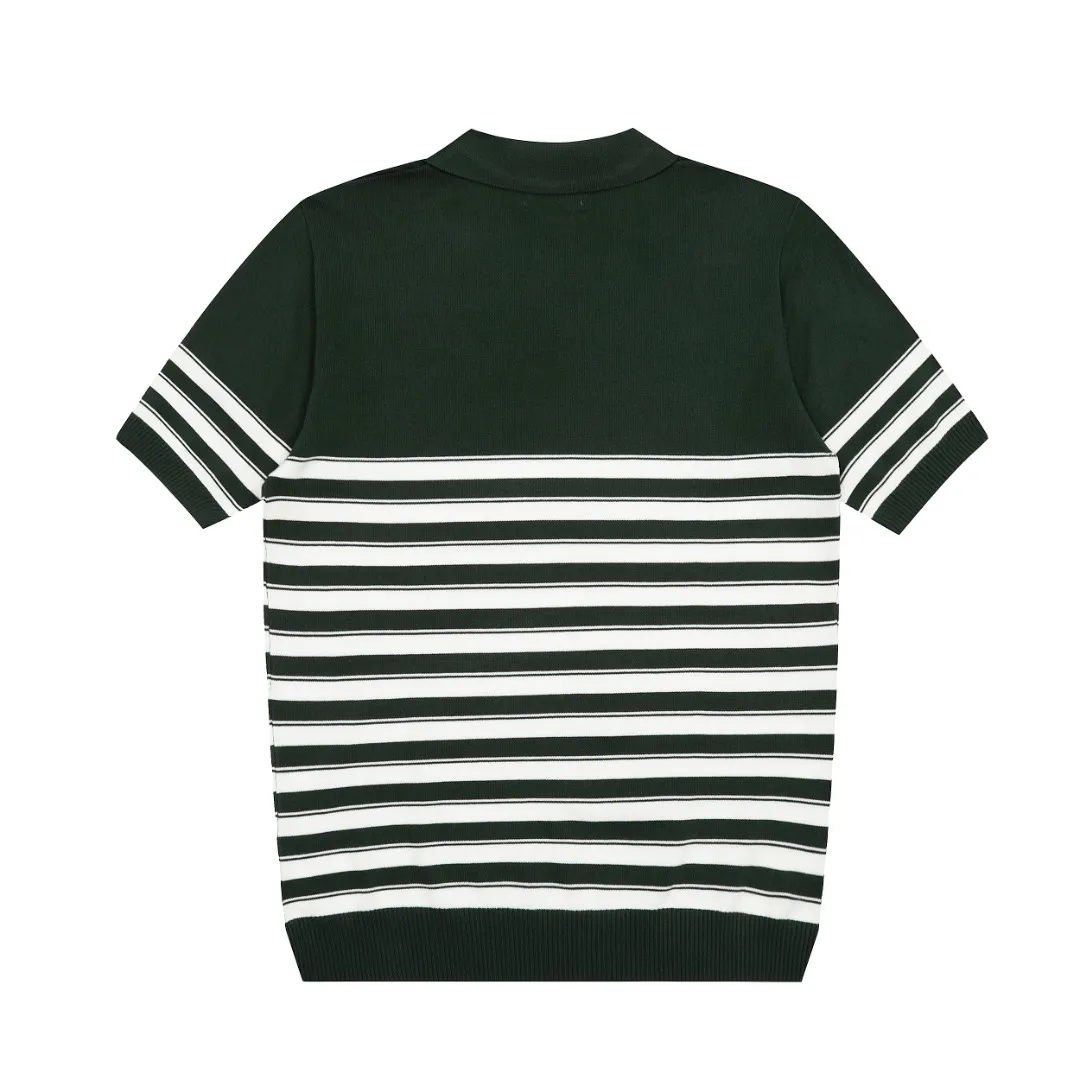 P160 💰 "Top quality" Style number: DS611# (on sale all year round) [Ralph Lauren striped pony embroidered small V-neck knitted POLO short sleeves] ✅Ralph Lauren pinstriped small V-neck ice silk knitted POLO lapel short sleeves ✅Main supply platform live broadcast Wholesale entities ✅ZP quality 1:1 version Scan the code to enter the GF website Counter quality ✅Detailed quality The only one in Guangzhou Imported quality cotton yarn Focus on high-end, cost-effective, and good quality. Needless to say, the version is restored to the original. Loose, comfortable and stress-free. Simple is high-end. Classic is eternal. ✅The upper body is simple and easy to match. A must-have for men and women. Good-looking clothes are never picky. A must-have in the wardrobe. Size: S-XL. Color: Black, White, Green.